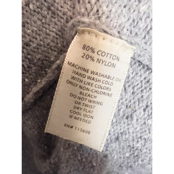 Margaret O'leary Sweater Knit Open Cardigan Pockets Grey XS Small Lagenlook - Picture 7 of 9